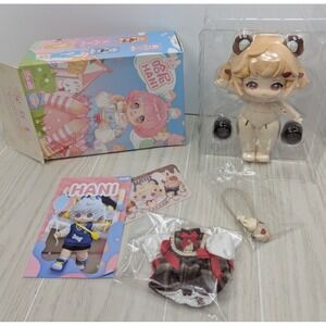 Kawaii BJD Doll Blind Box HANI Sweet Dreams Series Bear Brown dress open box